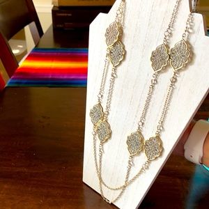 Gold and Silver Filigree Necklace